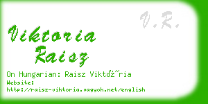 viktoria raisz business card